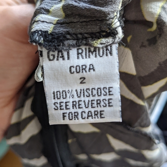 Gat Rimon 100% viscose abstract print jampsuit size 2 - Picture 3 of 12